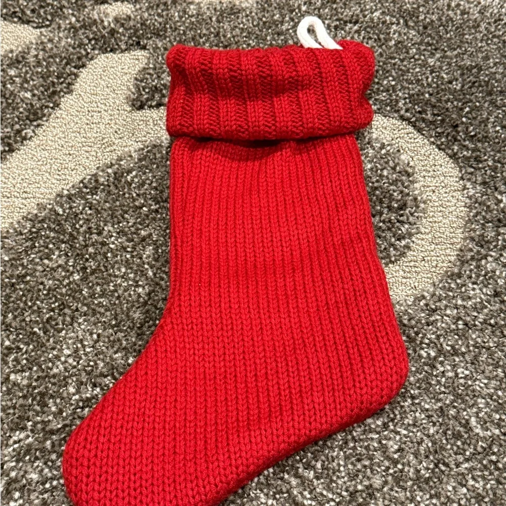 Vintage Kohl's St. Nicholas Square Letter S Knit Christmas Stocking